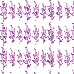 seamless pattern with pink flowers