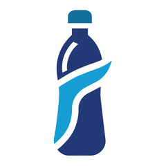 Plastic Bottle Logo Design Vector for Eco-Friendly and Recycling Branding