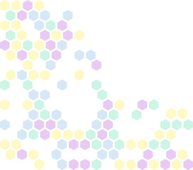 Cute Hexagon Corner Border