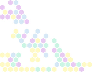 Cute Hexagon Corner Border