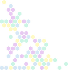 Cute Hexagon Corner Border