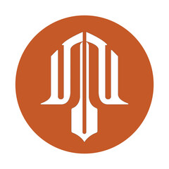 monogram logo initial letters UMU