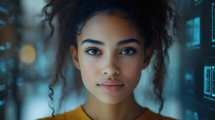 Entrepreneur using machine learning tools through a smartphone AI assistant