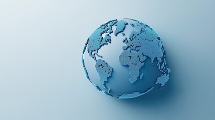 Abstract representation of a globe illustrating global connections and geographical diversity