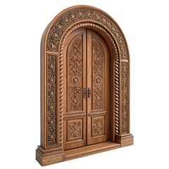 arched wooden door