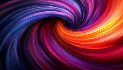Obraz premium Abstract swirl, vibrant colors, energy, design, background
