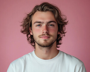 Fototapeta premium Man smiling close-up