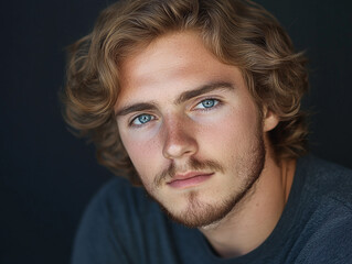 Man smiling close-up