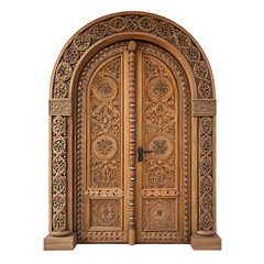 arched wooden door