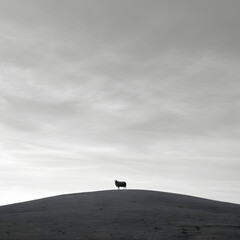 Minimalist black and white art abstract background wallpaper