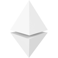 Fototapeta premium The image is an abstract geometric shape. The shape is that of a paper boat isolated on a white background. abstract geometric shape. paper boat isolated on white. paper ship isolated on white