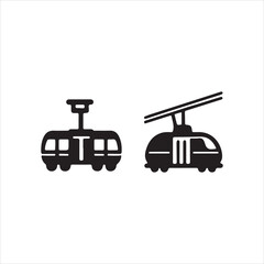 train icon on white background