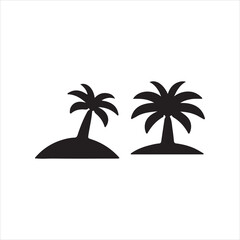 Fototapeta premium palm trees on the beach