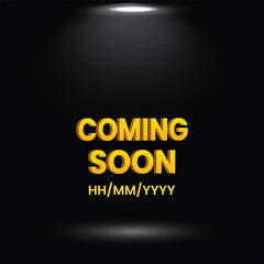 coming soon announce icon design
