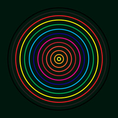 Multi Colors Beautiful Round Circles