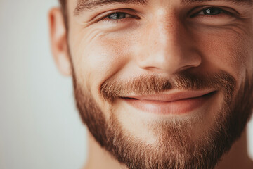 Obraz premium Man smiling close-up