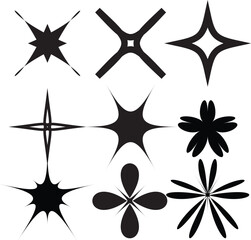 Obraz premium black and white stars