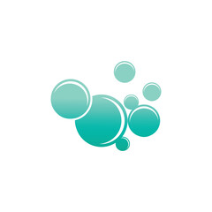 Bubble water logo vector and symbol