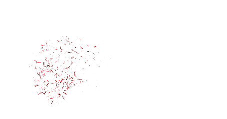 Red Confetti against a White Background Tranparent BG Confeti