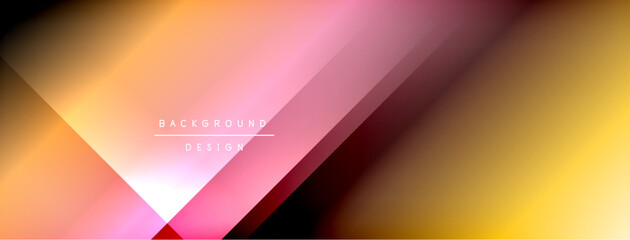 Colorful gradient with lines made of shadow and light. Creative background