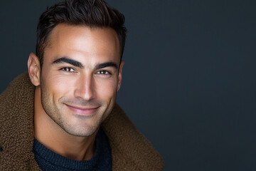 Fototapeta premium Man smiling close-up