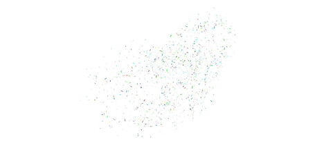 Colorful Confetti against a White Background Tranparent BG Confeti. 