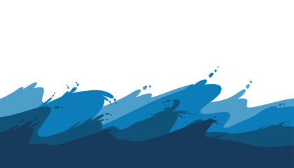 A dynamic and vibrant blue wave backdrop, perfect for ocean and adventure related projects