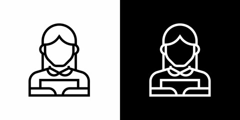 Education element icon. Educational equipment. Black icon. Silhouette