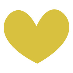 The yellow heart icon is bright and cheerful, perfect for projects related to happiness and friendship