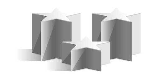 Star shape podium stage vector with a modern and elegant design. Perfect for award ceremonies, competitions, achievements, events, performances, and celebrations