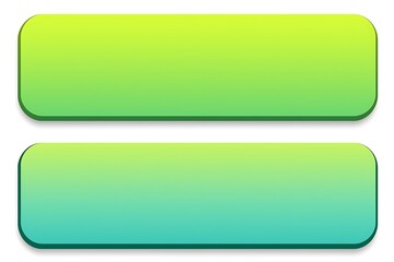 Two vibrant buttons, gradient color, isolated, digital graphic design