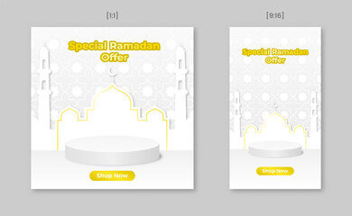 Special ramadan offer social media post template