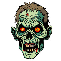 Halloween Zombie Head