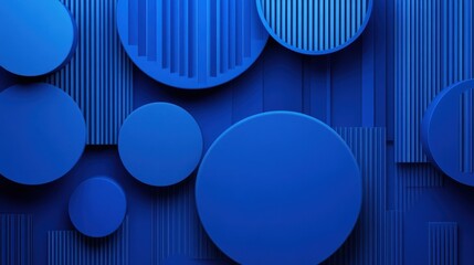 A captivating abstract backdrop of vibrant blue hues, perfect for your design, featuring geometric patterns that exude sophistication and professionalism. This versatile design is ideal for brochure,