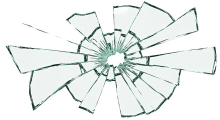 Obraz premium Broken Glass Effect with transparent background
