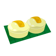 Butter Puto With Cheese Filipino Food Illustration