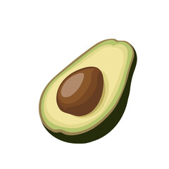 Illustration Of An Avocado