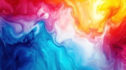 Abstract colorful background, wallpaper. Mixing acrylic paints. Modern art. Paint marble texture. Alcohol ink colors translucent