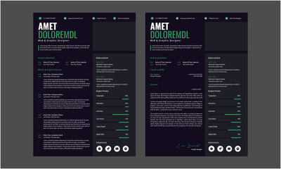 Resume CV. Clean, Modern and Professional Resume CV Templates.
