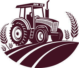 Isolated black tractor icon Vector, black tractor Silhouette,black tractor icon set, black tractor for logo,color black tractor Vector illustration, Vector Graphic, EPS 10 , clip art work