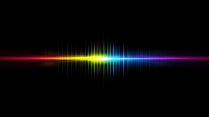 Rainbow Lightwave Abstract Background Design