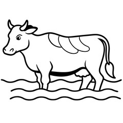 Cow on Waterline