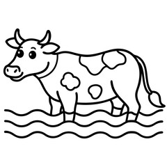 Cow on Waterline
