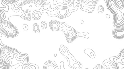 The stylized height of the topographic map contour in lines and contours isolated on transparent. Black and white lines seamless Topographic map patterns, topography line map. Vintage outdoors style.