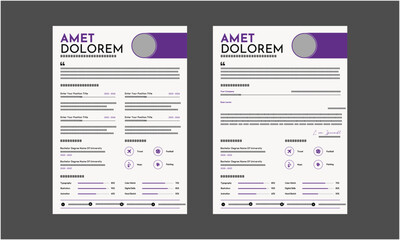 Resume CV. Clean, Modern and Professional Resume CV Templates.
