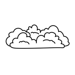 illustration of a grass for coloring in outline design 