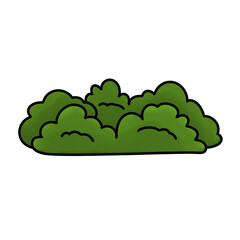 illustration of a green grass with outline in the field