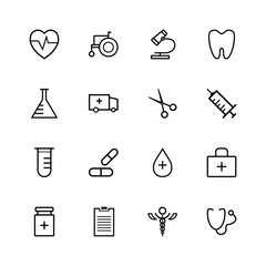 Medical icon set for design
