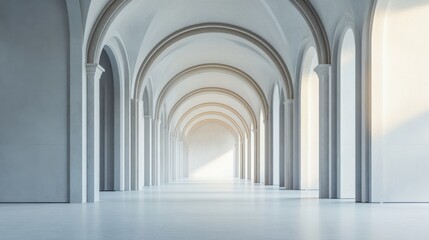 Obraz premium A legislative hall with grand archways leading into the chamber. Featuring importance and entry