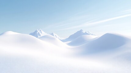 snow covered mountains